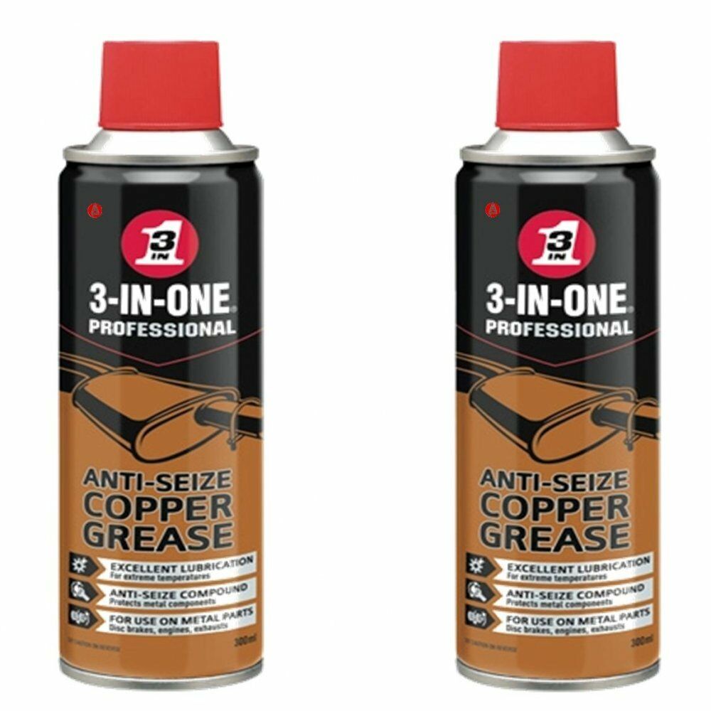 Copper Grease Anti Seize Brake Squeal Spray Can 2x 300ml 44607