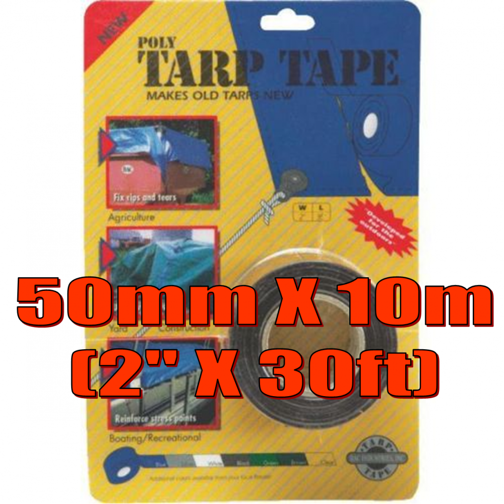 Green Tarpaulin Repair Tape 50mm X 10 Metre 30ft 10m Meter Rip Tears 