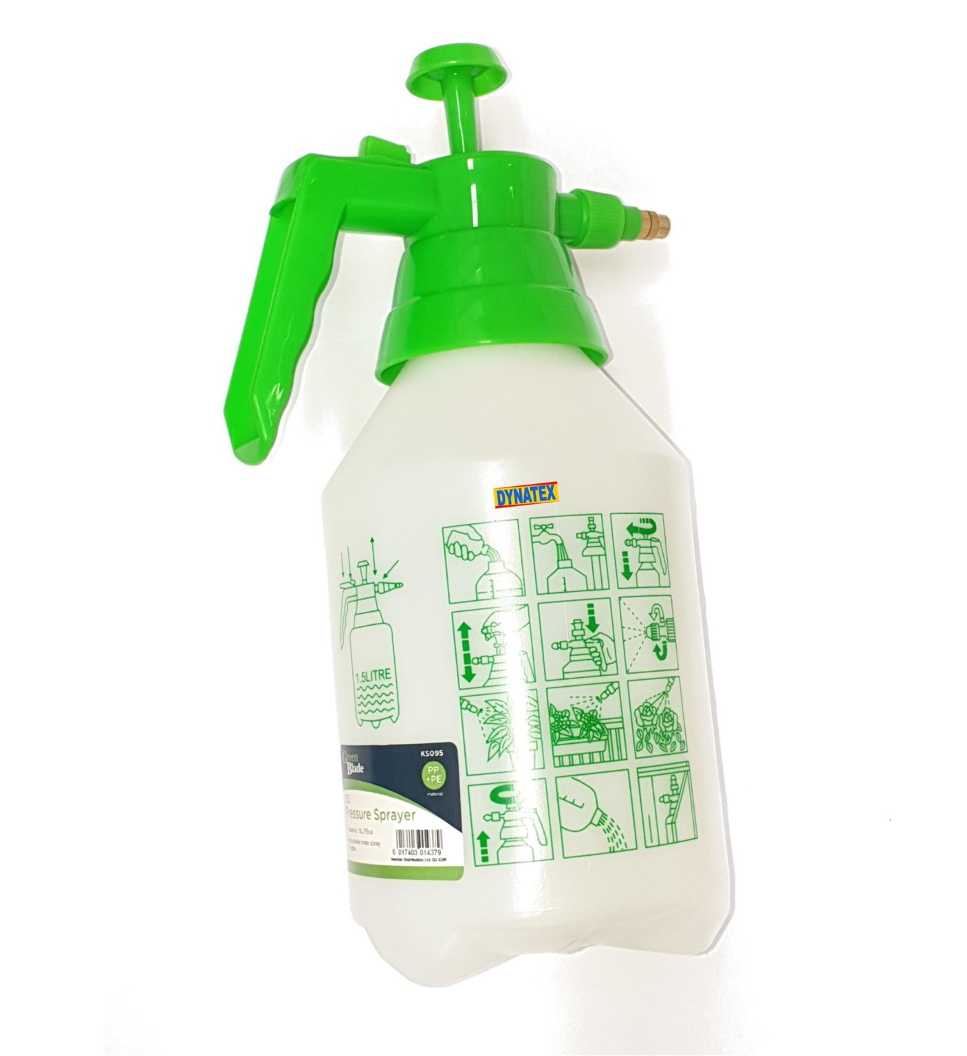 1.5L Garden Pressure Spray Bottle – Portable Hand Pump Sprayer – Weed ...