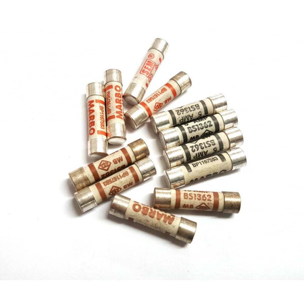 Household Fuses 3 Amp 5 Amp 13 Amp Domestic Mixed Cartridge Fuse Mains