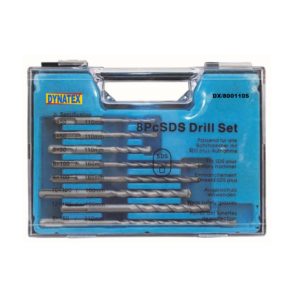 SDS Plus Drill Set & Case 8 Piece PC 5mm 6mm 8mm 10mm 12mm Rotary Hammer DX/8001105 BB-DB115